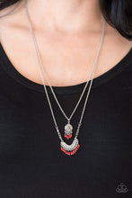 Load image into Gallery viewer, Paparazzi Bohemian Belle - Red Necklace