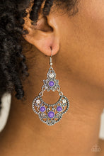 Load image into Gallery viewer, Paparazzi ♥ Garden State Glow - Purple ♥ Earrings