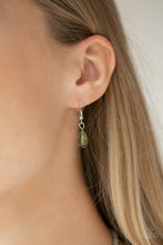 Load image into Gallery viewer, Paparazzi "Crystal Couture" Green Necklace & Earring Set Paparazzi Jewelry