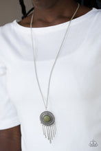 Load image into Gallery viewer, Paparazzi "Bon Voyager" Green Necklace & Earring Set Paparazzi Jewelry