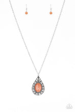 Load image into Gallery viewer, Paparazzi VINTAGE VAULT "Total Tranquility" Orange Necklace & Earring Set Paparazzi Jewelry