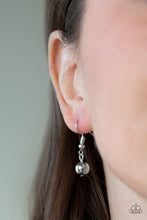 Load image into Gallery viewer, Paparazzi VINTAGE VAULT "Ever Rebellious" Silver Necklace & Earring Set Paparazzi Jewelry