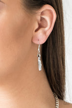 Load image into Gallery viewer, Paparazzi "Eastern Empress" Silver Necklace & Earring Set Paparazzi Jewelry