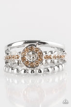 Load image into Gallery viewer, Paparazzi VINTAGE VAULT "Cost of Living" Brown Ring Paparazzi Jewelry