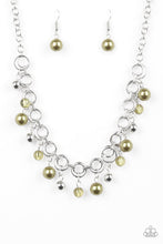 Load image into Gallery viewer, Paparazzi VINTAGE VAULT "Fiercely Fancy" Green Necklace & Earring Set Paparazzi Jewelry