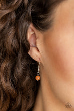 Load image into Gallery viewer, Paparazzi VINTAGE VAULT "Hook, Vine and Sinker" Orange Necklace & Earring Set Paparazzi Jewelry