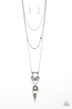 Load image into Gallery viewer, Paparazzi "Wildland Wonderland" White Necklace & Earring Set Paparazzi Jewelry