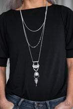 Load image into Gallery viewer, Paparazzi "Wildland Wonderland" White Necklace & Earring Set Paparazzi Jewelry