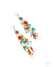 Load image into Gallery viewer, Paparazzi Beaded Gardens - White Earrings