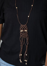 Load image into Gallery viewer, Paparazzi Macrame Majesty - Brown Necklace