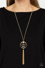Load image into Gallery viewer, Paparazzi Spiraling Sparkle - Gold Necklace