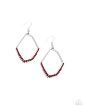Load image into Gallery viewer, Paparazzi Bent on Success - Red Earrings