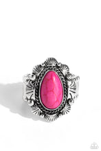 Load image into Gallery viewer, Paparazzi SCALLOPED in Stone - Pink Ring
