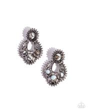 Load image into Gallery viewer, Paparazzi Handcrafted Horseshoe - Blue Earrings