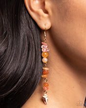 Load image into Gallery viewer, Paparazzi Game of STONES - Orange Earrings