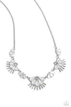 Load image into Gallery viewer, Paparazzi Fluttering Fan - White Necklace