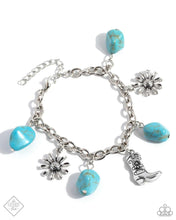 Load image into Gallery viewer, Paparazzi Badlands Beau - Blue Bracelet