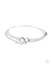 Load image into Gallery viewer, Paparazzi Gamut Glam - White Bracelet