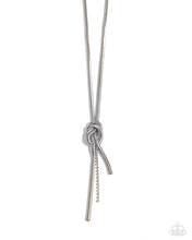 Load image into Gallery viewer, Paparazzi Knotted Keeper - White Necklace