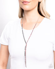Load image into Gallery viewer, Paparazzi Elongated Eloquence - Red Necklace