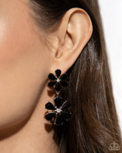 Load image into Gallery viewer, Paparazzi A Blast of Blossoms - Black Earrings