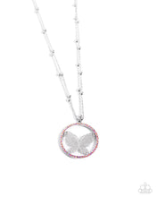 Load image into Gallery viewer, Paparazzi Festive Flight - Pink Necklace