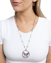 Load image into Gallery viewer, Paparazzi Festive Flight - Pink Necklace
