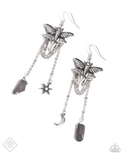 Load image into Gallery viewer, Paparazzi Moth Master - Silver Earrings