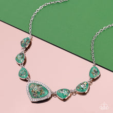 Load image into Gallery viewer, Paparazzi Discreet Dazzle - Green Necklace