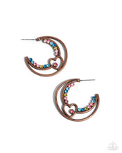Load image into Gallery viewer, Paparazzi Sympathetic Sweetheart - Copper Earrings