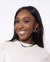 Load image into Gallery viewer, Paparazzi Swirl Selfie - Black Earrings