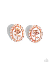 Load image into Gallery viewer, Paparazzi Rosy Relic - Copper Earrings