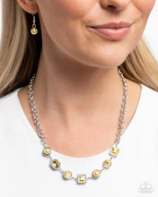Load image into Gallery viewer, Paparazzi Bejeweled Bravado - Yellow Necklace