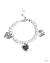 Load image into Gallery viewer, Paparazzi Heart-struck Haven - Silver Bracelet