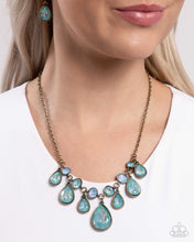 Load image into Gallery viewer, Paparazzi Talented Teardrops - Brass Necklace