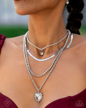 Load image into Gallery viewer, Paparazzi Excessive Embellishment - White Necklace