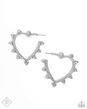 Load image into Gallery viewer, Paparazzi Excessive Elevation - White Earrings