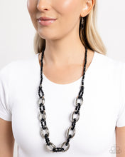 Load image into Gallery viewer, Paparazzi Flickering Fact - Black Necklace