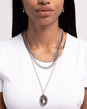 Load image into Gallery viewer, Paparazzi Edgy Empire - White Necklace