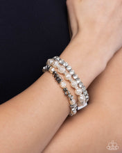 Load image into Gallery viewer, Paparazzi Fair Florals - White Bracelet