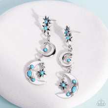 Load image into Gallery viewer, Paparazzi Stellar Serendipity - Blue Earrings