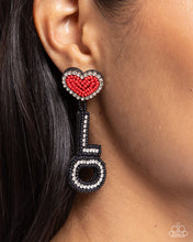 Load image into Gallery viewer, Paparazzi Visible Valentines - Black Earrings