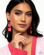 Load image into Gallery viewer, Paparazzi Its Friday! - Red Earrings