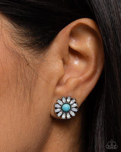Load image into Gallery viewer, Paparazzi Santa Fe Showcase - Blue Earrings