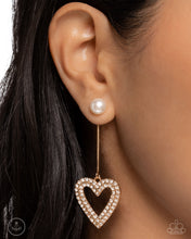Load image into Gallery viewer, Paparazzi Valentines Vision - Gold Earrings