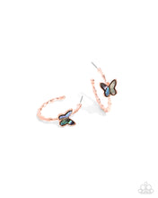 Load image into Gallery viewer, Paparazzi Butterfly Beginning - Copper Earrings