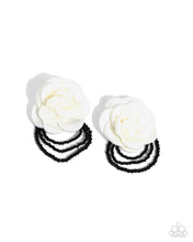 Load image into Gallery viewer, Paparazzi Dramatic Dame - White Earrings