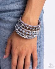 Load image into Gallery viewer, Paparazzi Stacked Surprise - Silver Bracelet