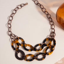 Load image into Gallery viewer, Paparazzi Patterned Presto - Copper Necklace