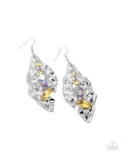 Load image into Gallery viewer, Paparazzi Hammered Hemisphere - Yellow Earrings